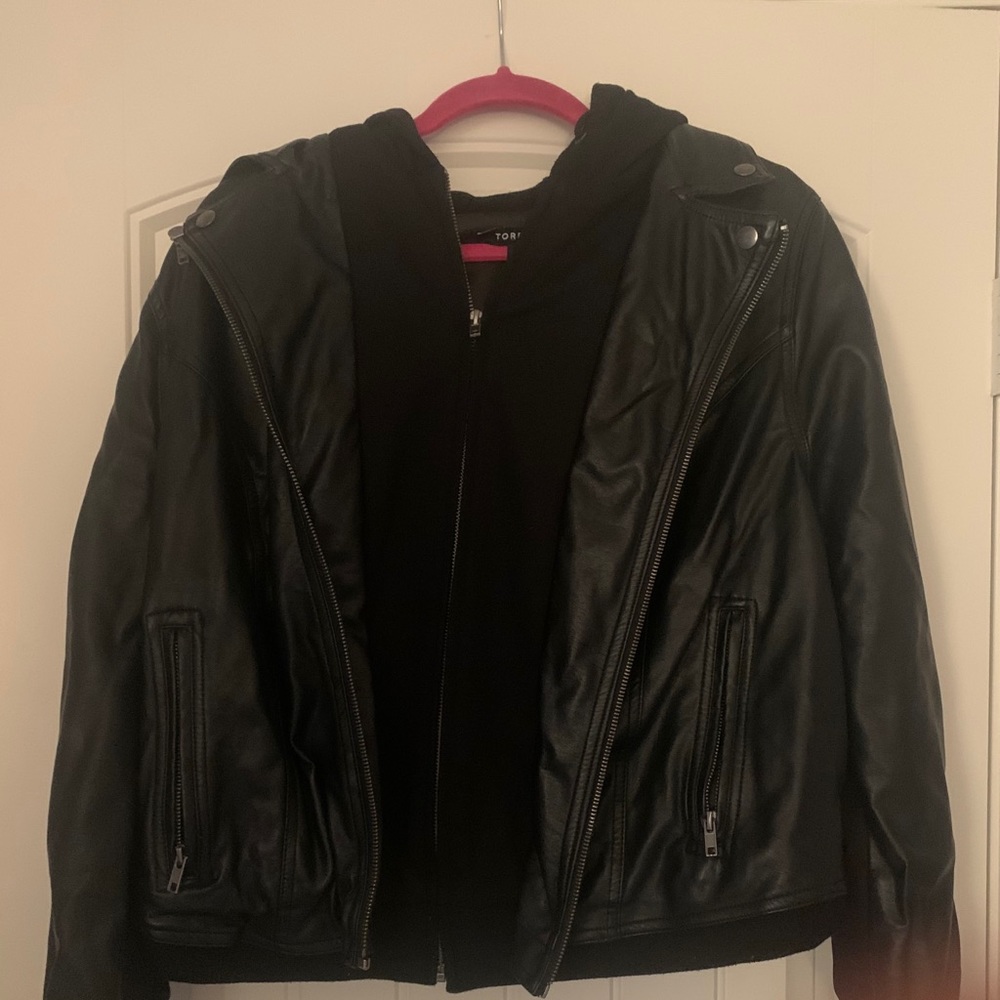 Black fake leather Jacket